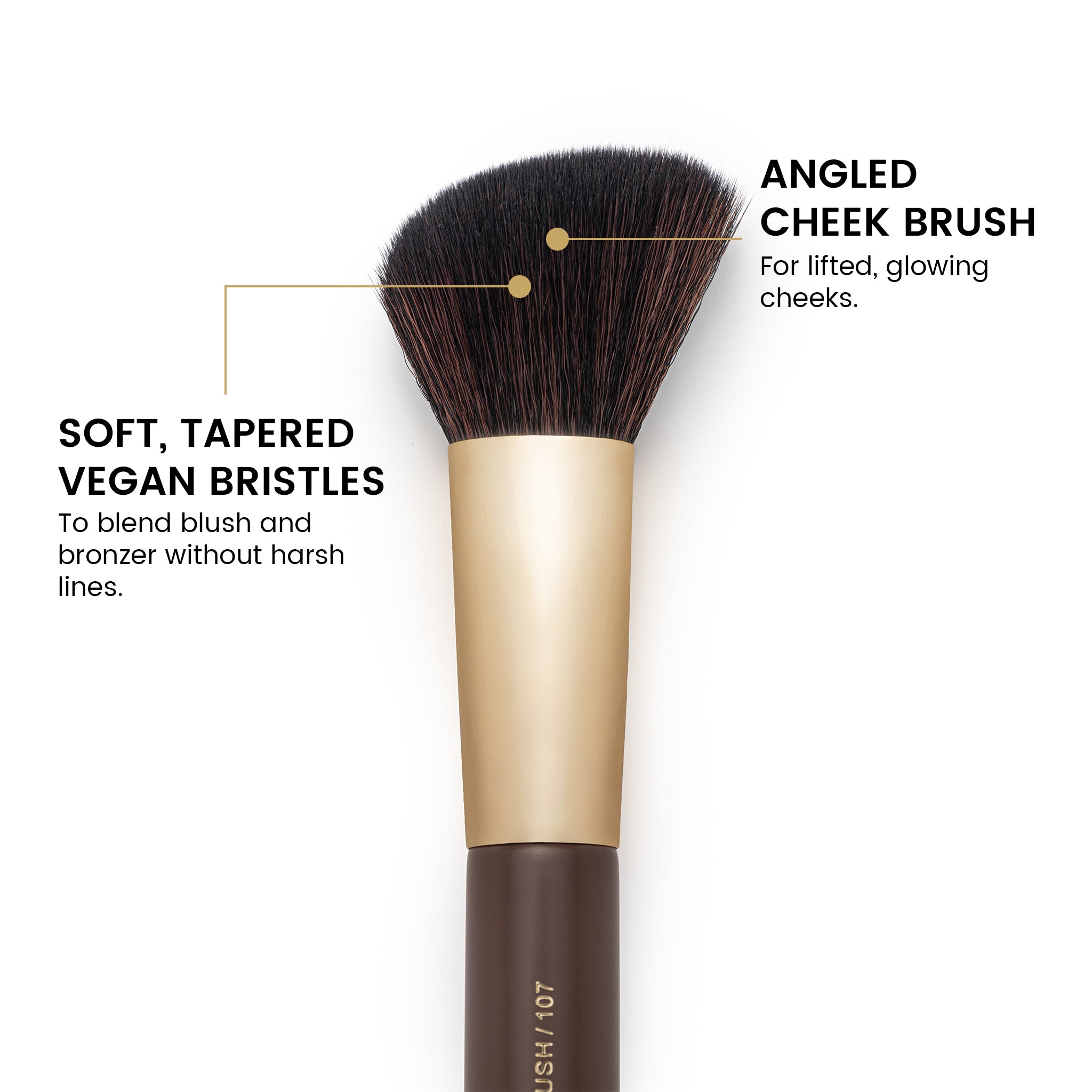 Pincel de maquiagem 107 GLOW CHEEK
