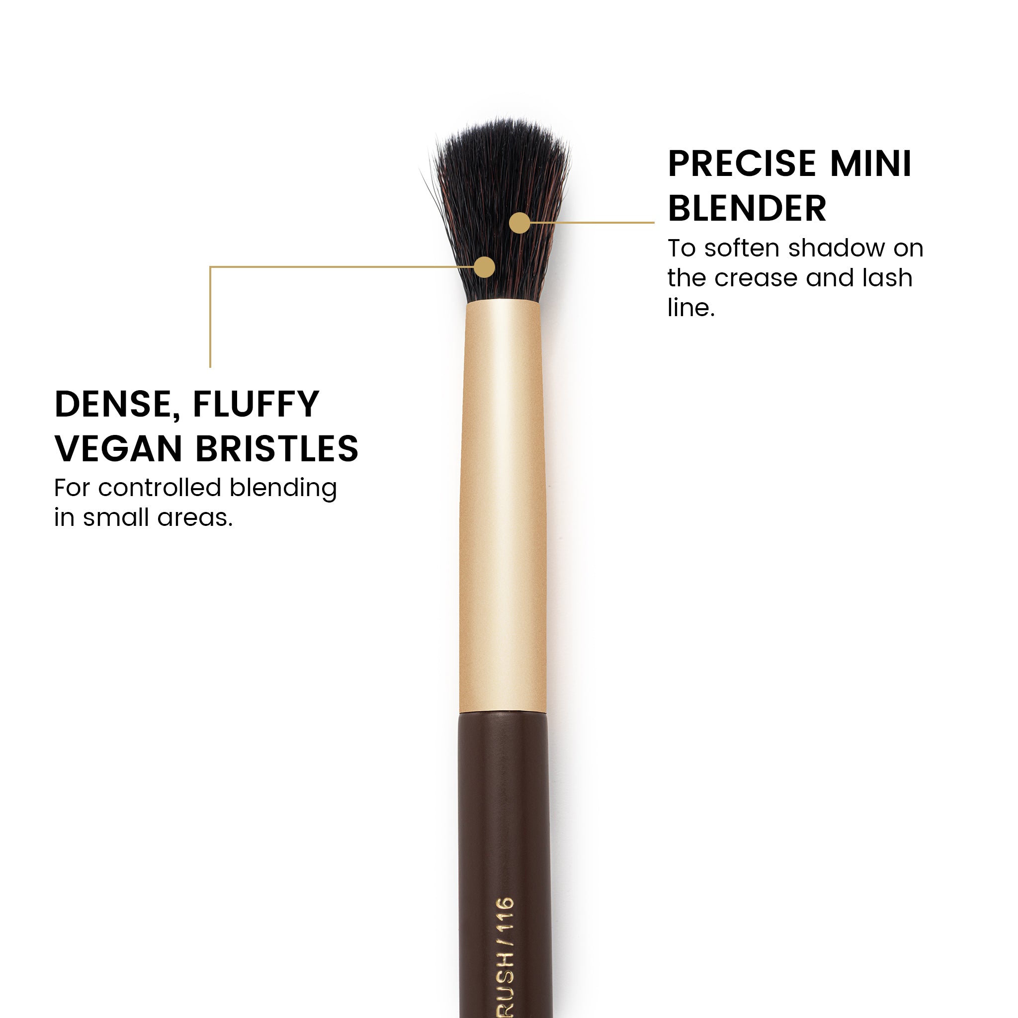 Pincel de maquiagem 116 MINI BLEND