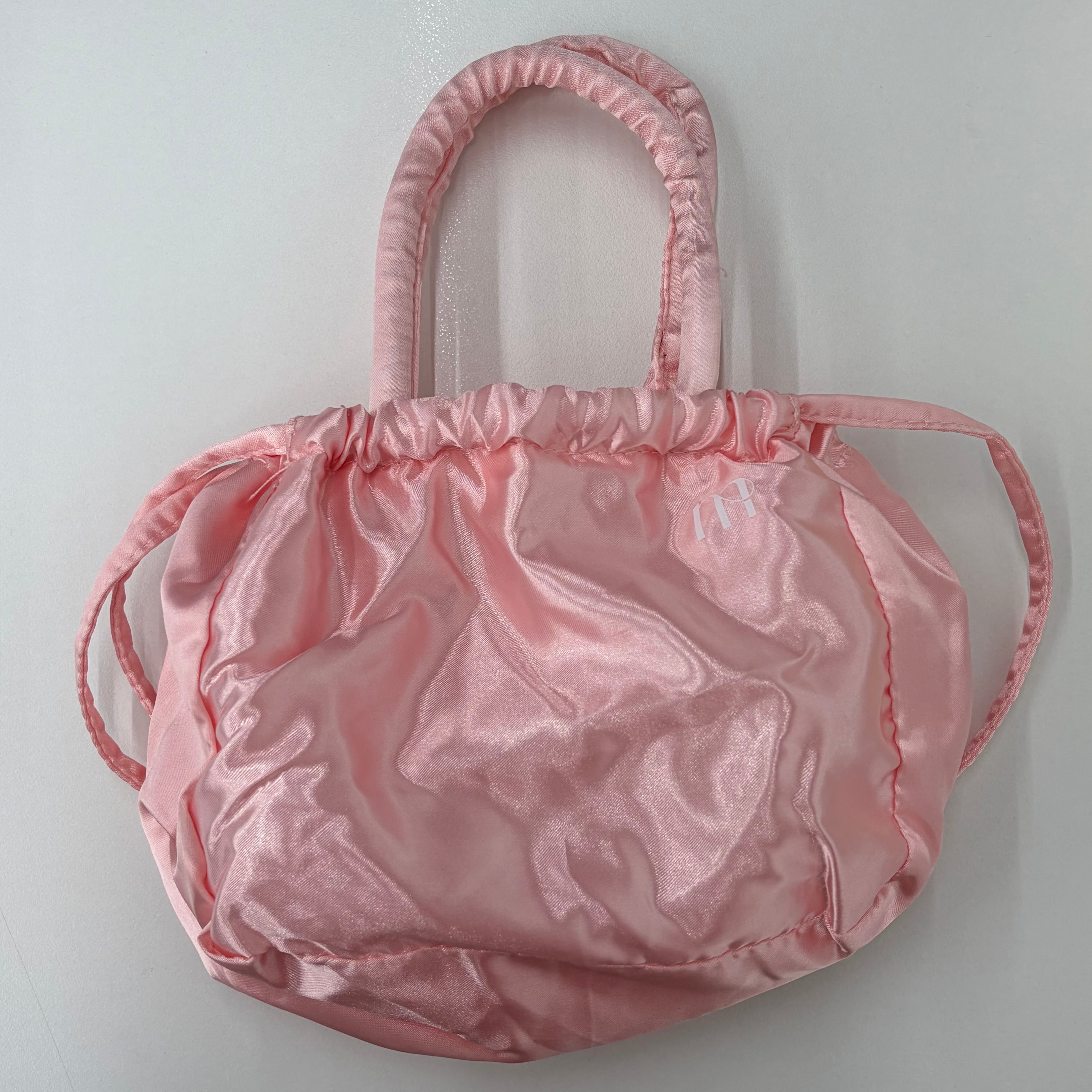 Milktouch Pink Silky Handle Drawstring Pouch