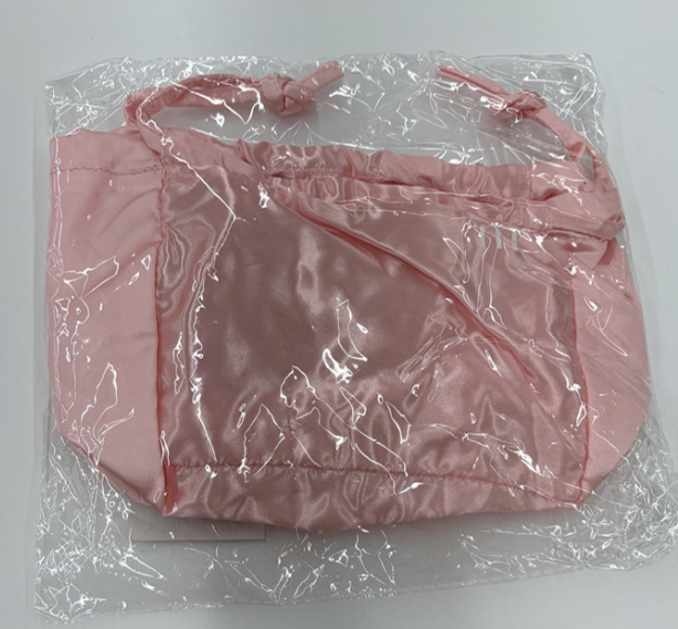 Milktouch Pink Silky Handle Drawstring Pouch